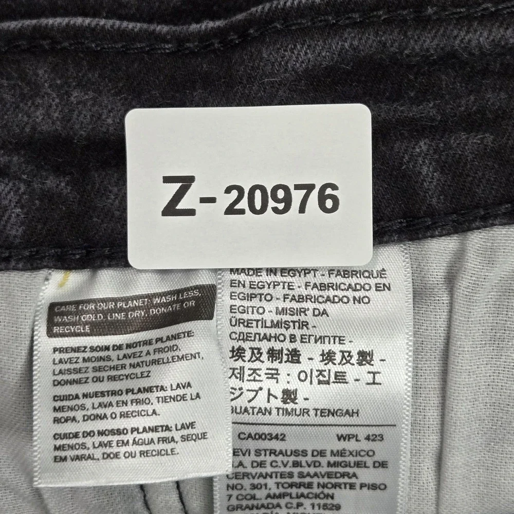 Levi's 541 Men Jeans 36X30 Black Denim Athletic Tapered Fit 28